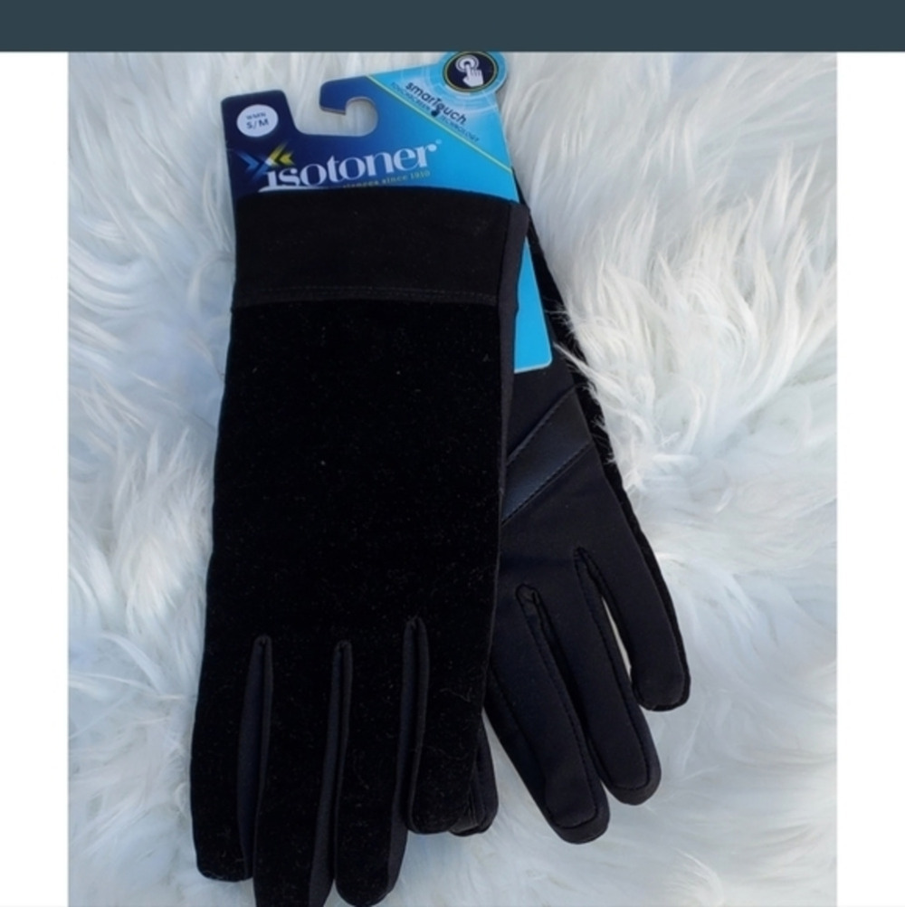 Isotoner Smart Touch Velvet Gloves S/‎ M